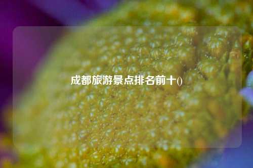 成都旅游景點排名前十()