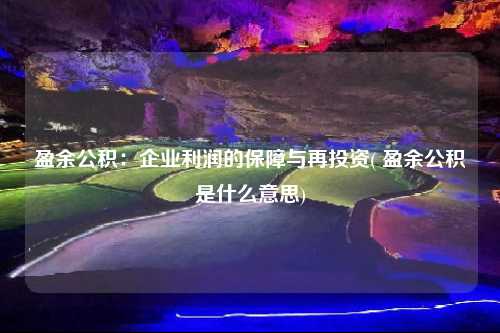 盈余公積：企業利潤的保障與再投資( 盈余公積是什么意思)